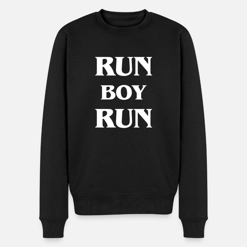 Marathon Courir Jogging - Pull Premium bio Homme - noir