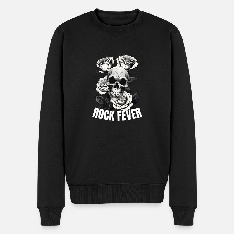 Crâne de fièvre rocheuse - Pull Premium bio Homme - noir