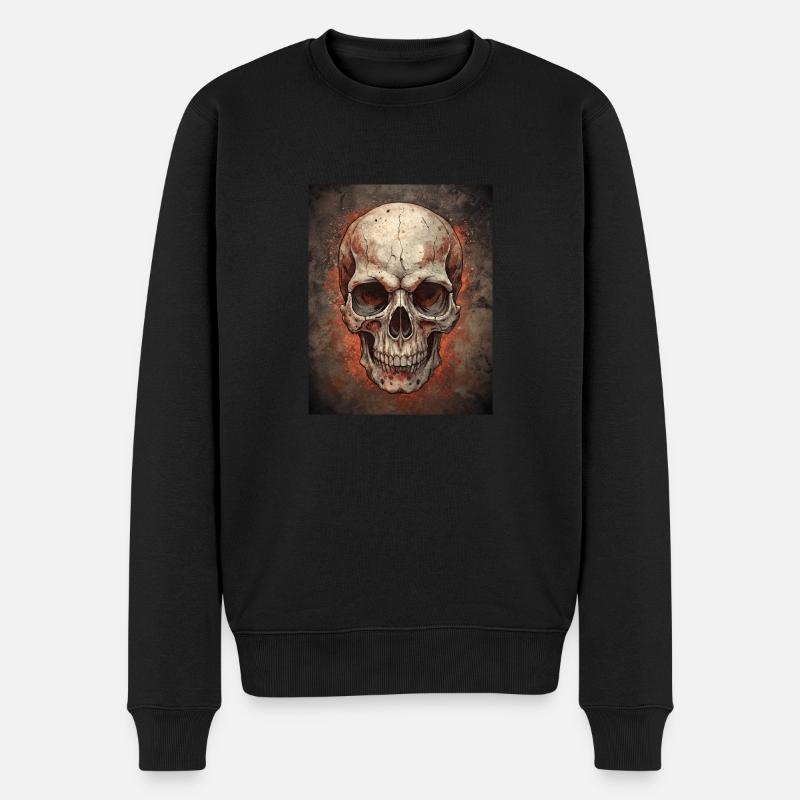 Crâne Grunge - Pull Premium bio Homme - noir