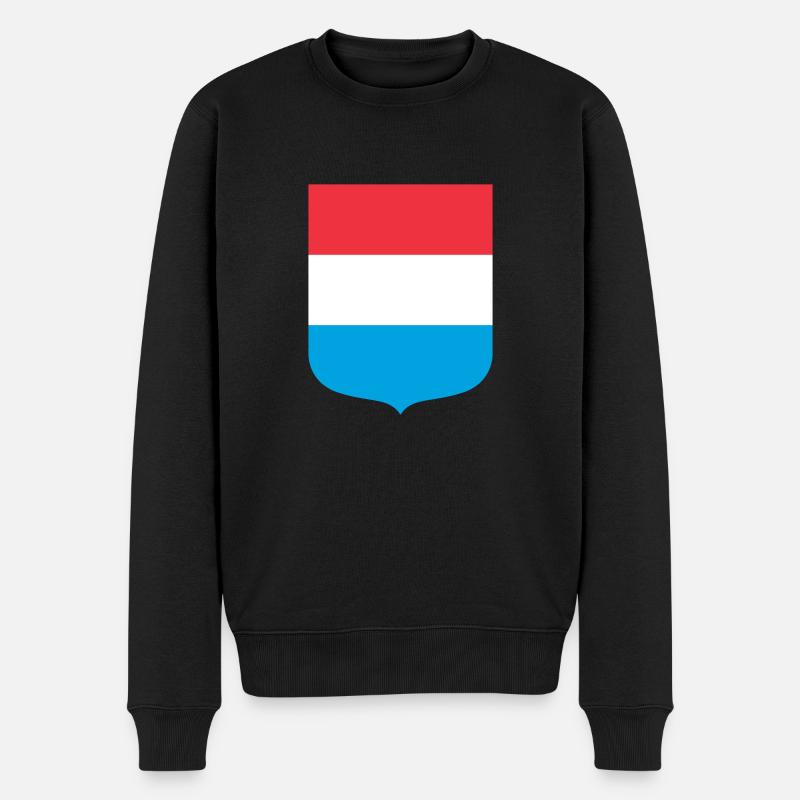 Luxemburg Luxembourg - Männer Premium Bio Pullover - Schwarz