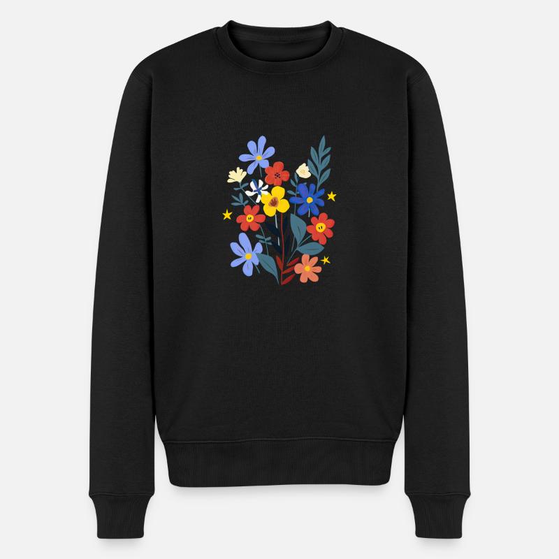 Le pouvoir des fleurs - Pull Premium bio Homme - noir