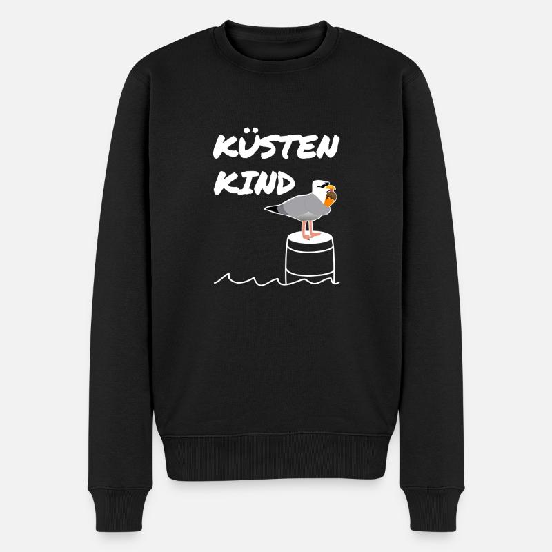 Kuesten Kind - Männer Premium Bio Pullover - Schwarz