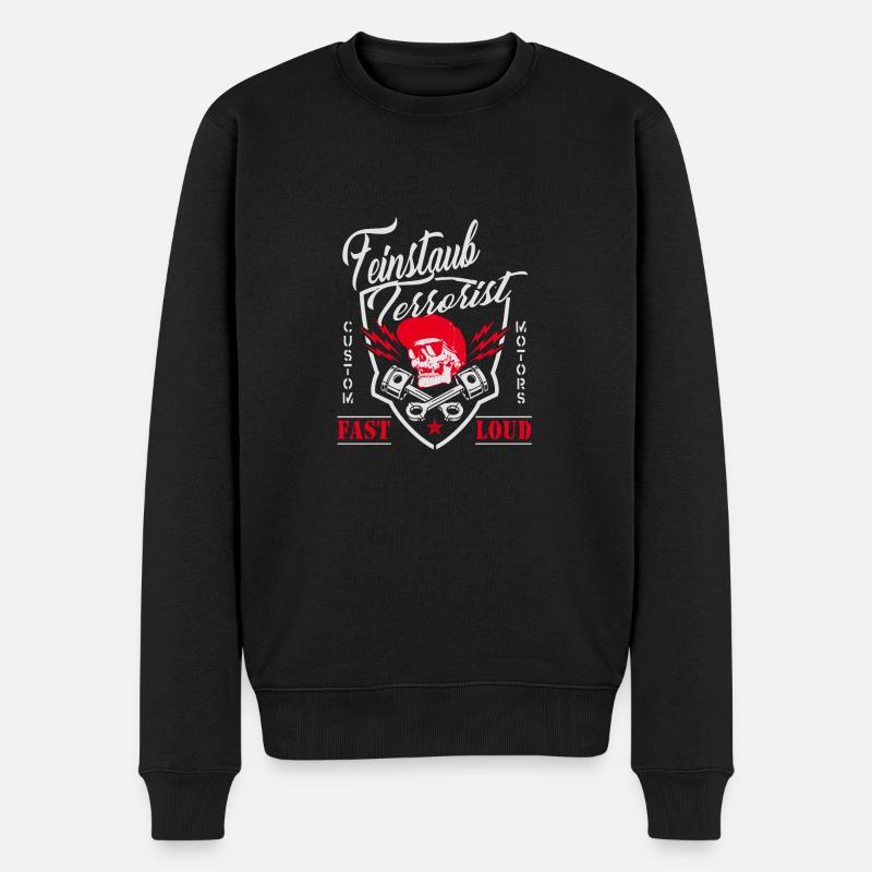 Feinstaub Terrorist das Diesel Fahrverbot - Männer Premium Bio Pullover - Schwarz