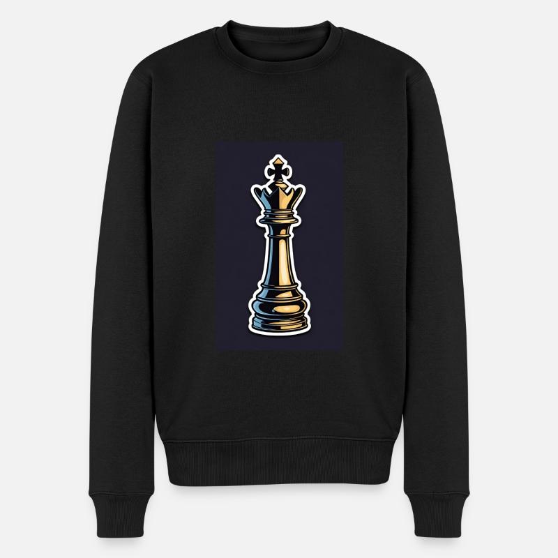 Échecs | Pièce d’échecs | Joueur d’échecs - Pull Premium bio Homme - noir
