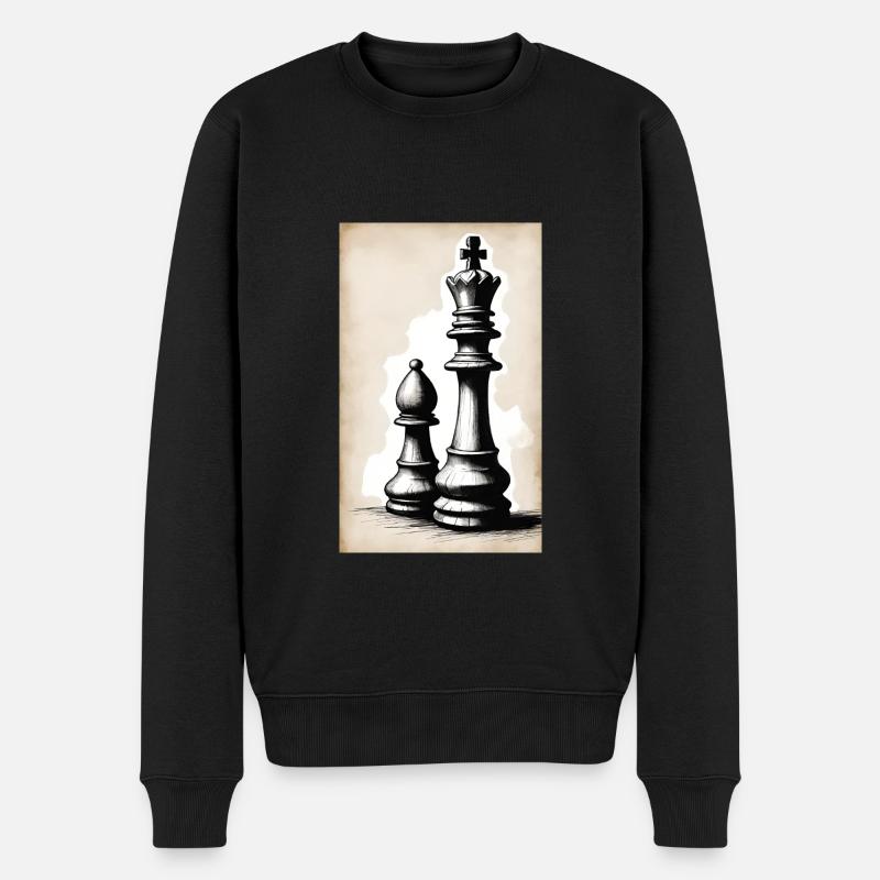 Échecs | Pièce d’échecs | Joueur d’échecs - Pull Premium bio Homme - noir