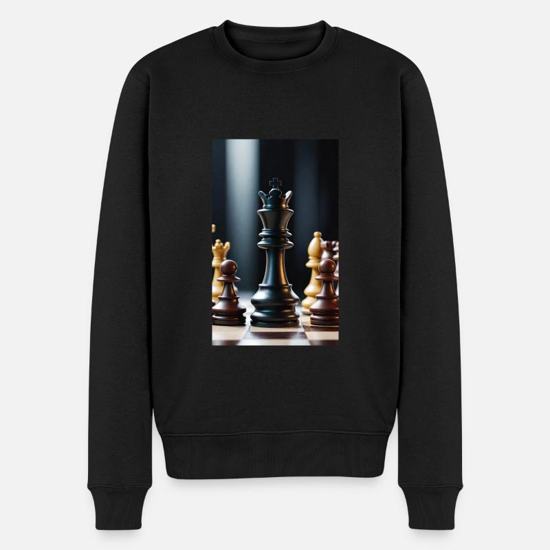 Échecs | Pièce d’échecs | Joueur d’échecs - Pull Premium bio Homme - noir