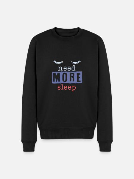 Sleep funny saying - Men's Premium Organic Jumper - black