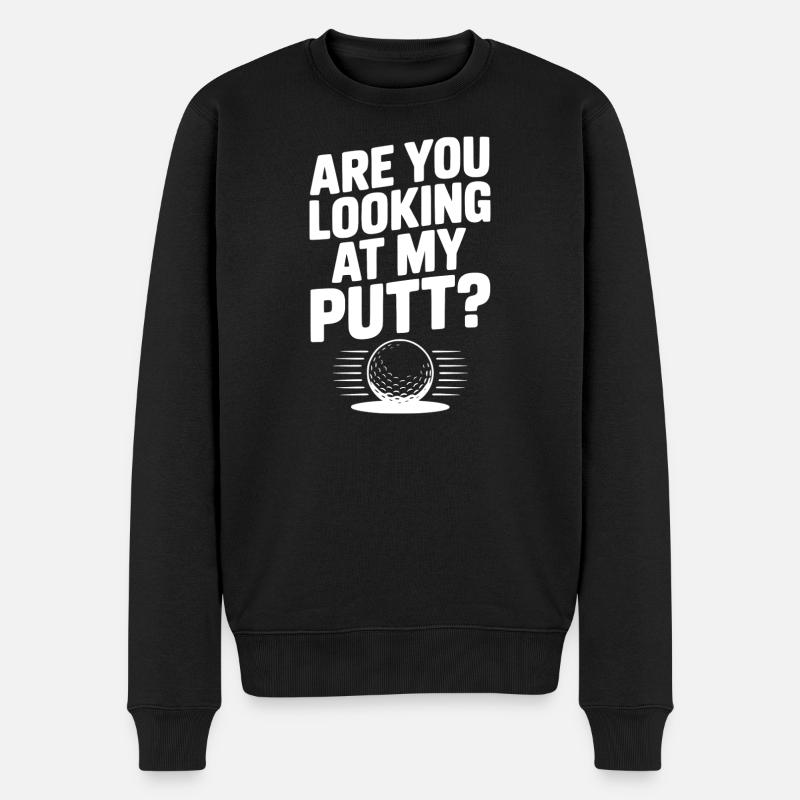 Regardez-vous mon putt - Pull Premium bio Homme - noir