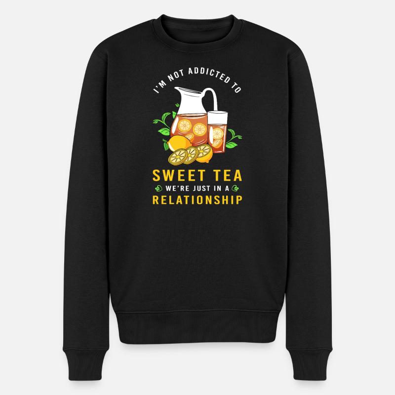 Chai Tee Sweet Tea - Männer Premium Bio Pullover - Schwarz