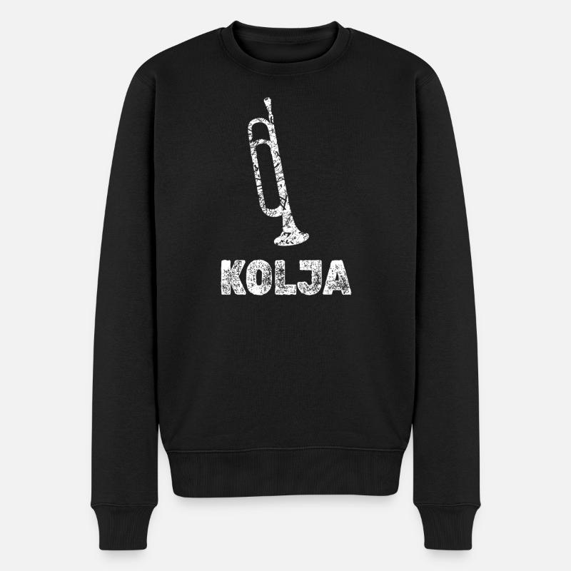 Kolja en trompettes - Pull Premium bio Homme - noir