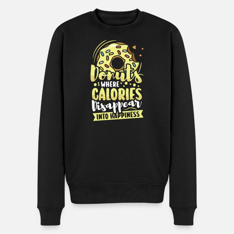 Restauration rapide en donuts - Pull Premium bio Homme - noir
