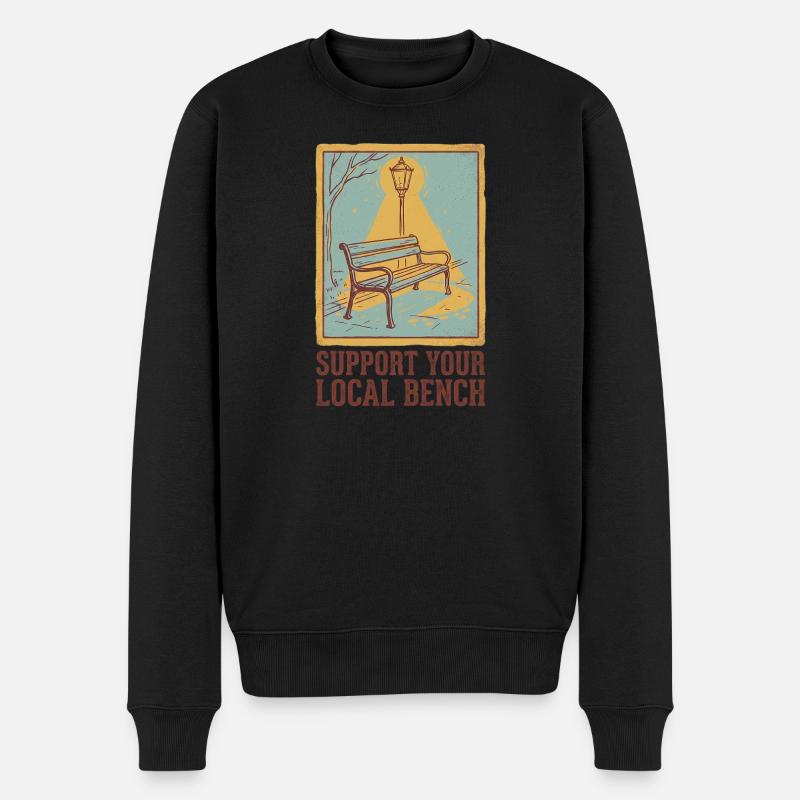 Bench de soutien - Pull Premium bio Homme - noir