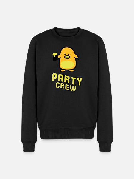 party crew - Men's Premium Organic Jumper - black