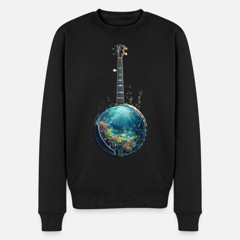 Banjo de poisson - Pull Premium bio Homme - noir