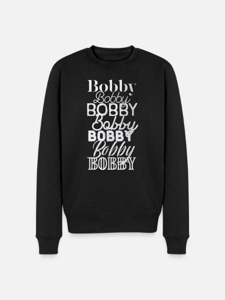 bobby - Men's Premium Organic Jumper - black