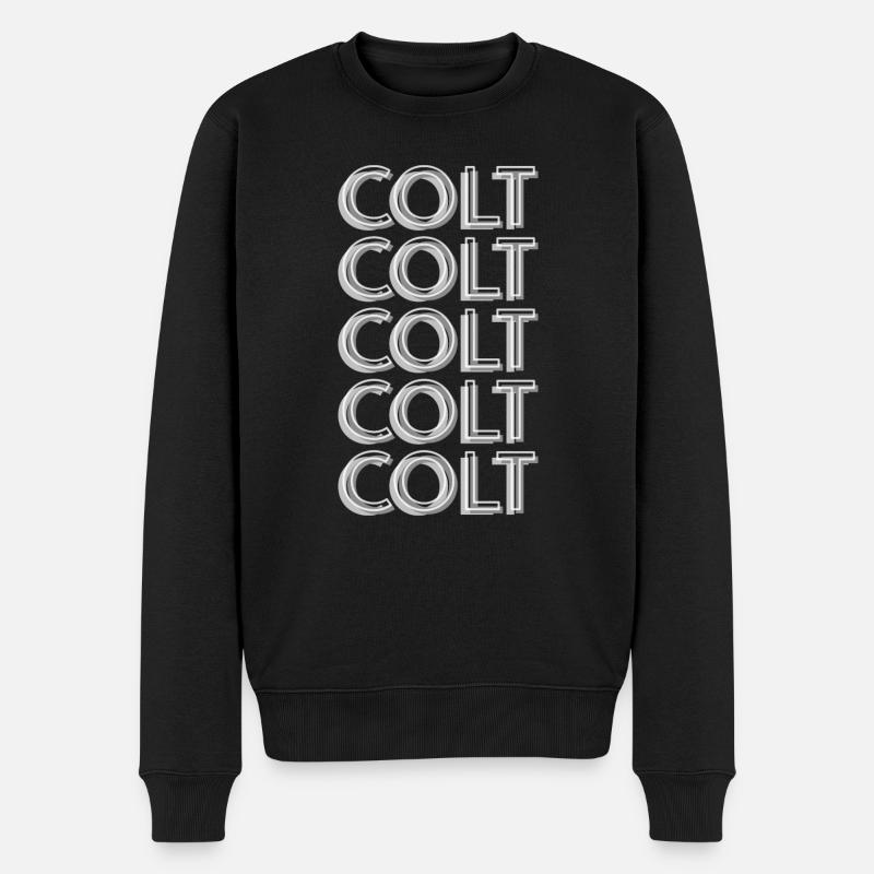 Colt - Männer Premium Bio Pullover - Schwarz