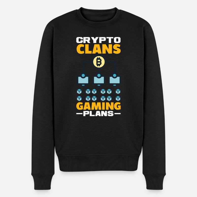 Crypto-monnaie Récompenses Gaming Blockchain Gamer - Pull Premium bio Homme - noir