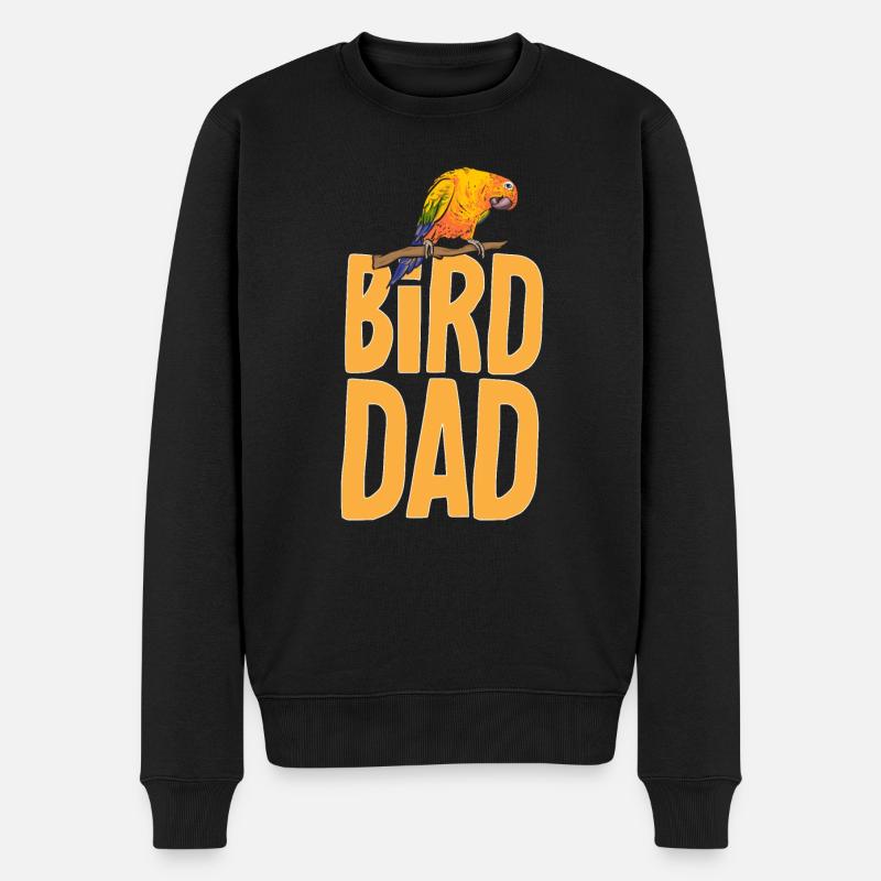 Perruche, Perroquet, Perruche, Oiseau - Pull Premium bio Homme - noir
