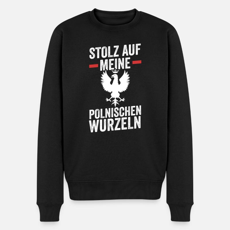 Polonais Pologne - Pull Premium bio Homme - noir