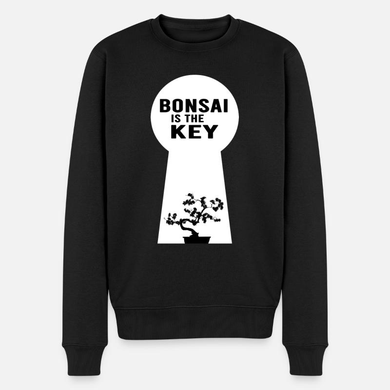 Bonsai Shohin Bonsaishow Yamadori - Männer Premium Bio Pullover - Schwarz