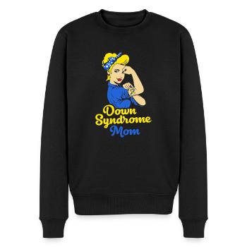 Trisomie du chromosome T21 trisomique trisomique mère mère - Pull Premium bio Homme - noir - Devant - Nico (187cm)