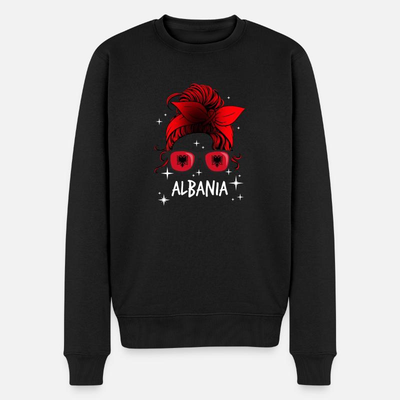 Albanie - Pull Premium bio Homme - noir