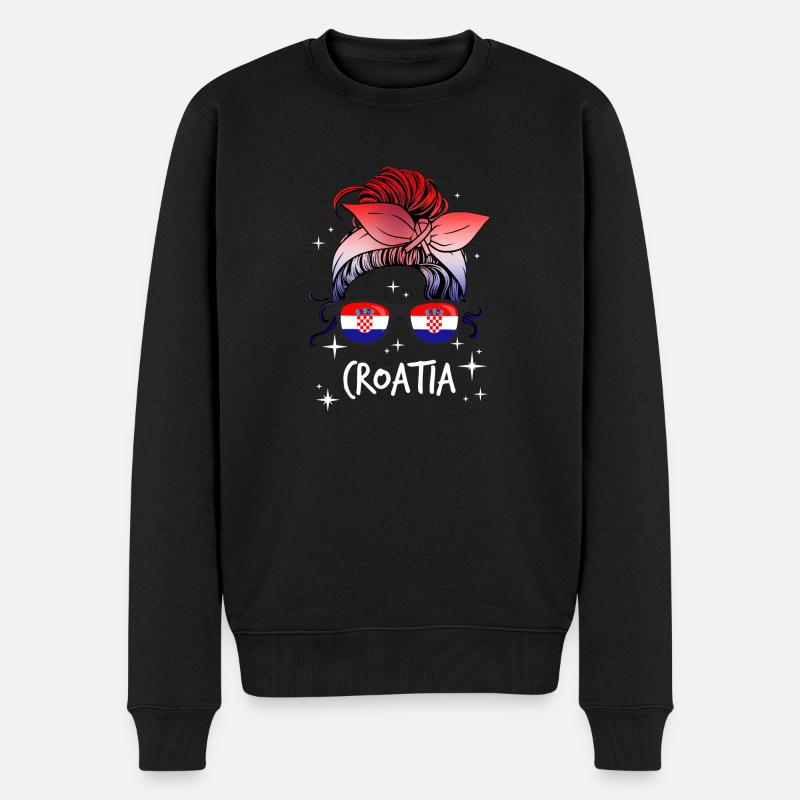 Croatie (Hrvatska) - Pull Premium bio Homme - noir