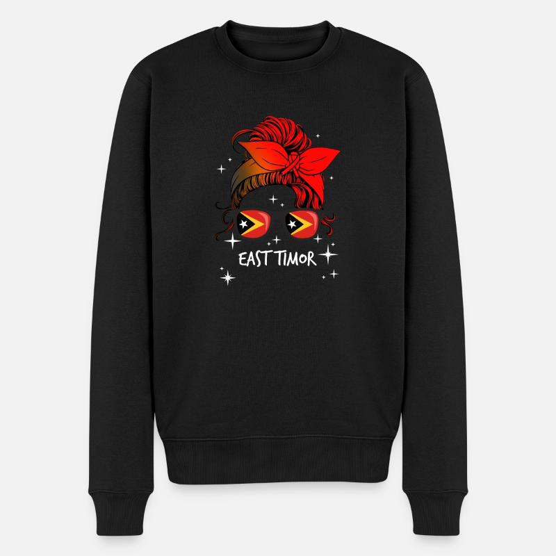 Timor oriental - Pull Premium bio Homme - noir