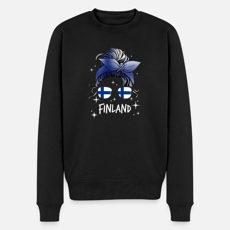 Finlande - Pull Premium bio Homme - noir