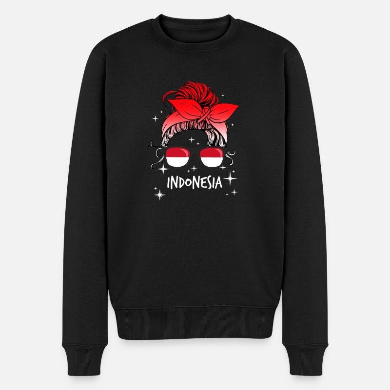 Indonésie - Pull Premium bio Homme - noir