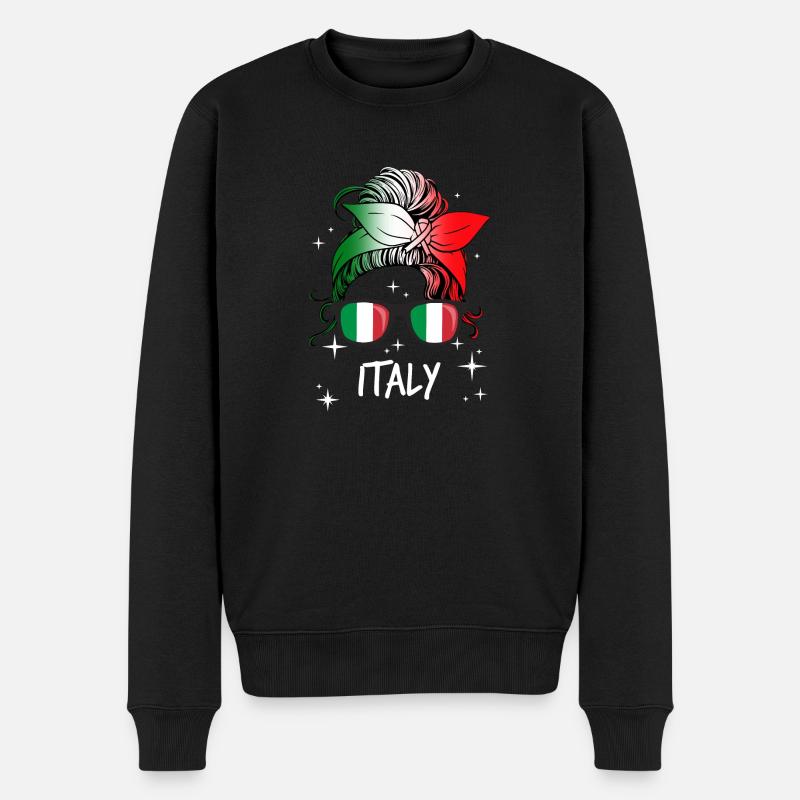 Italie - Pull Premium bio Homme - noir