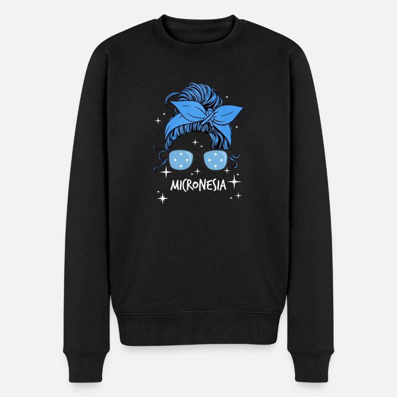 Mikronesien - Männer Premium Bio Pullover - Schwarz