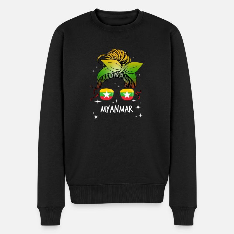 Myanmar - Pull Premium bio Homme - noir