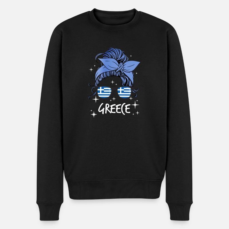 Grèce - Pull Premium bio Homme - noir