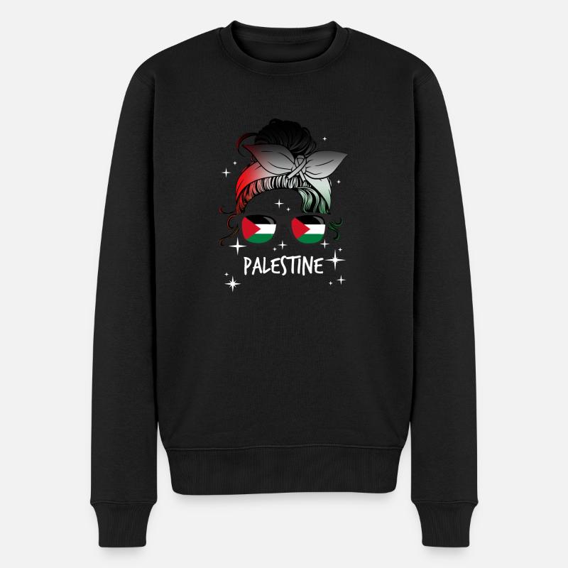 Palestine - Pull Premium bio Homme - noir