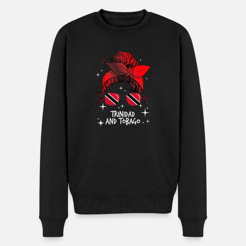 Trinité-et-Tobago - Pull Premium bio Homme - noir