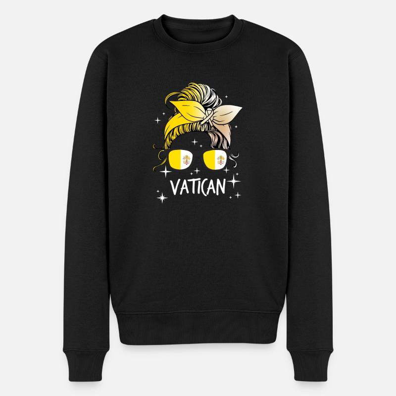 Vatican - Pull Premium bio Homme - noir
