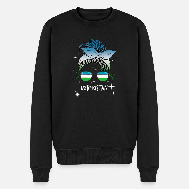 Ouzbékistan - Pull Premium bio Homme - noir