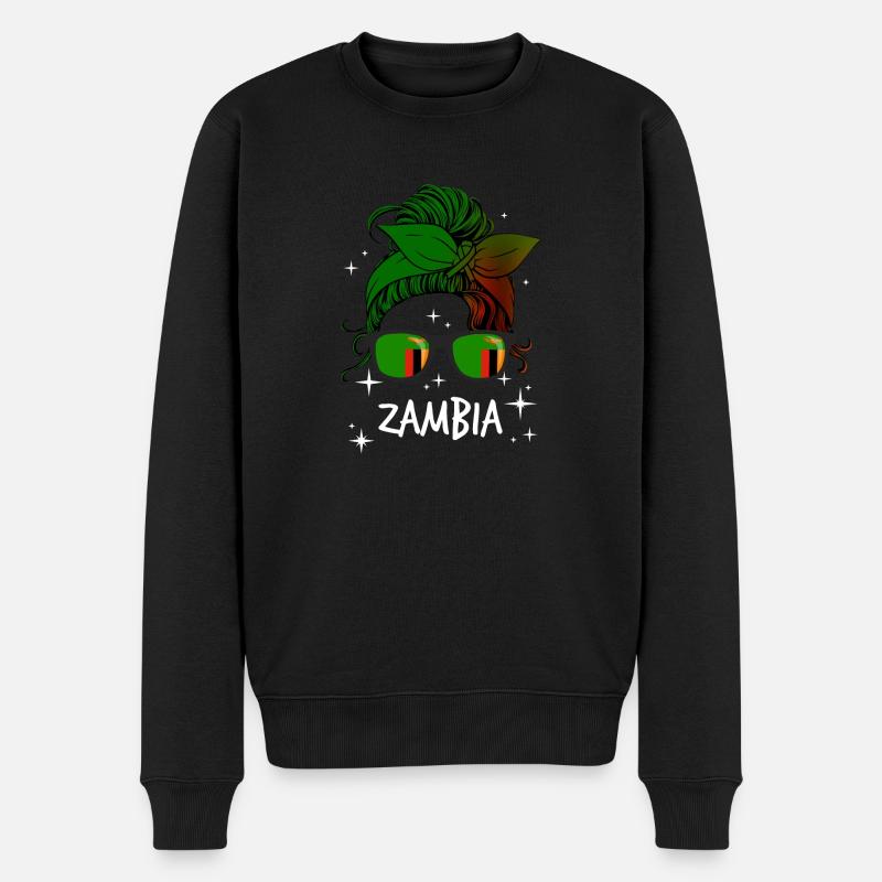 Zambie - Pull Premium bio Homme - noir