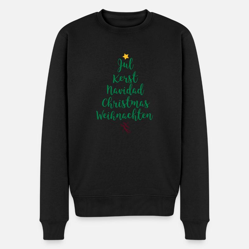 Arbre de Noël - Pull Premium bio Homme - noir