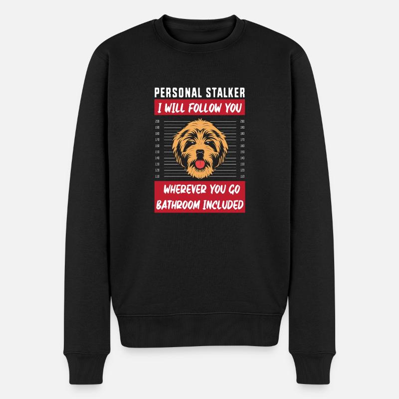Chow Chow Chien - Pull Premium bio Homme - noir