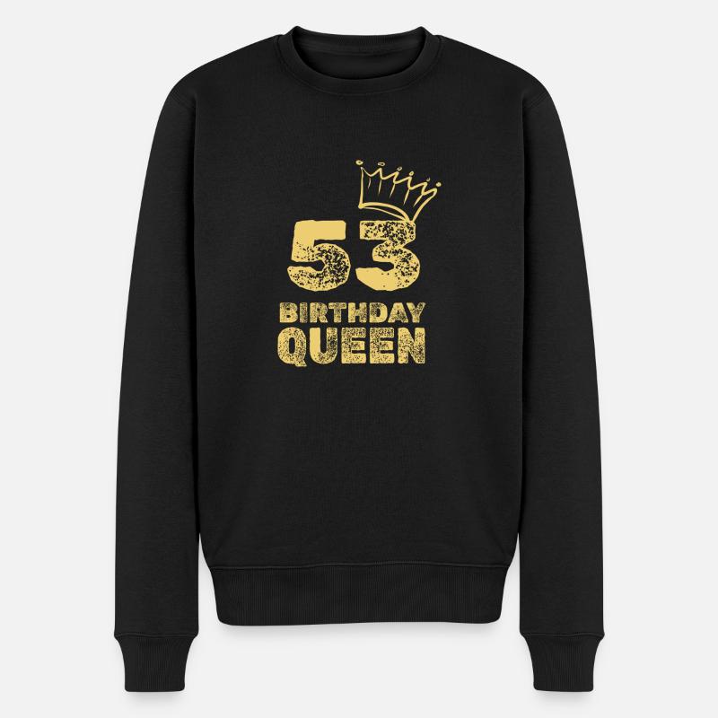 Alter 53 - Männer Premium Bio Pullover - Schwarz