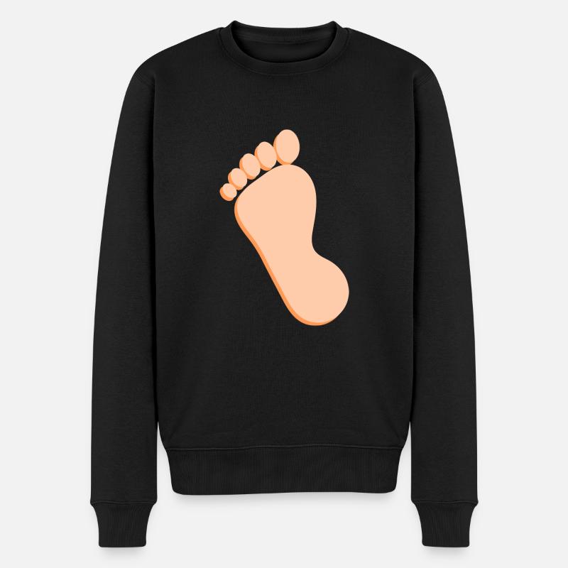 Fuß Füße Fußpflege Podologie Geschenk Geschenkidee - Männer Premium Bio Pullover - Schwarz