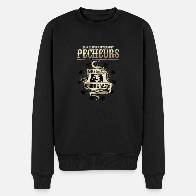 Meilleurs pecheurs - Pull Premium bio Homme - noir