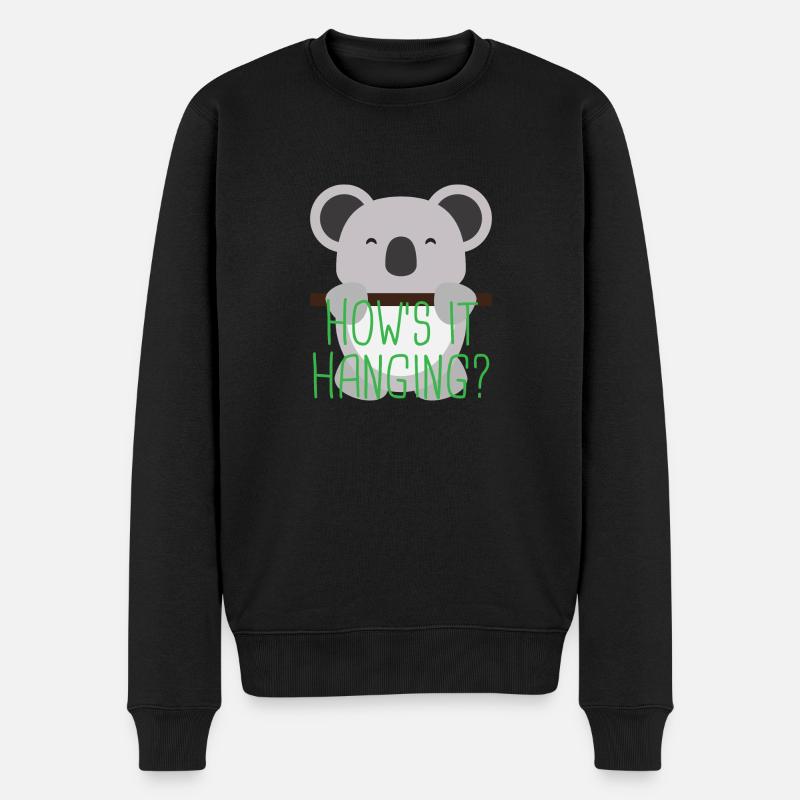 Koala 3 03 - Pull Premium bio Homme - noir