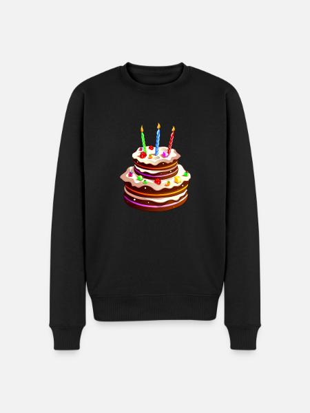 gros gâteau anniversaire - Pull Premium bio Homme - noir