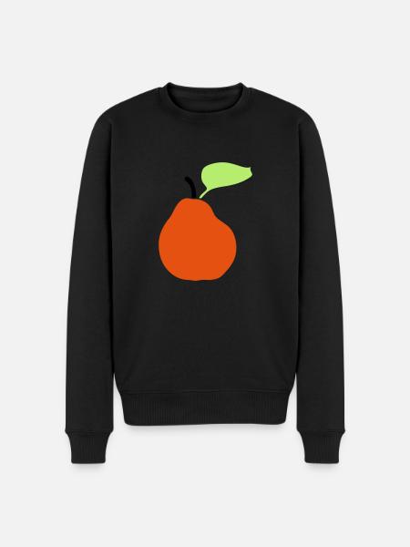 pear fruit - Men's Premium Organic Jumper - black