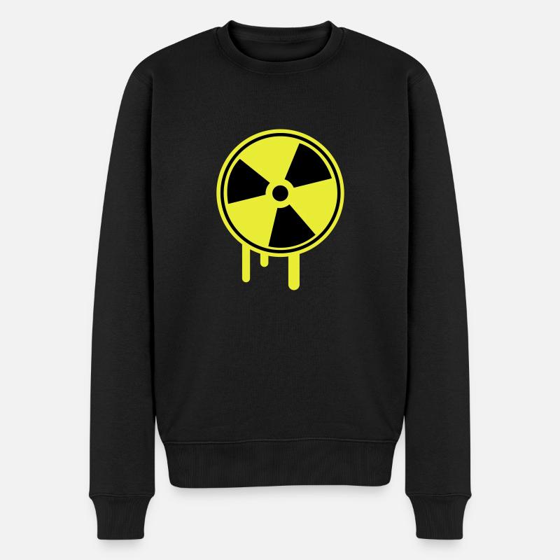 atom_symbol_1_f2 - Männer Premium Bio Pullover - Schwarz