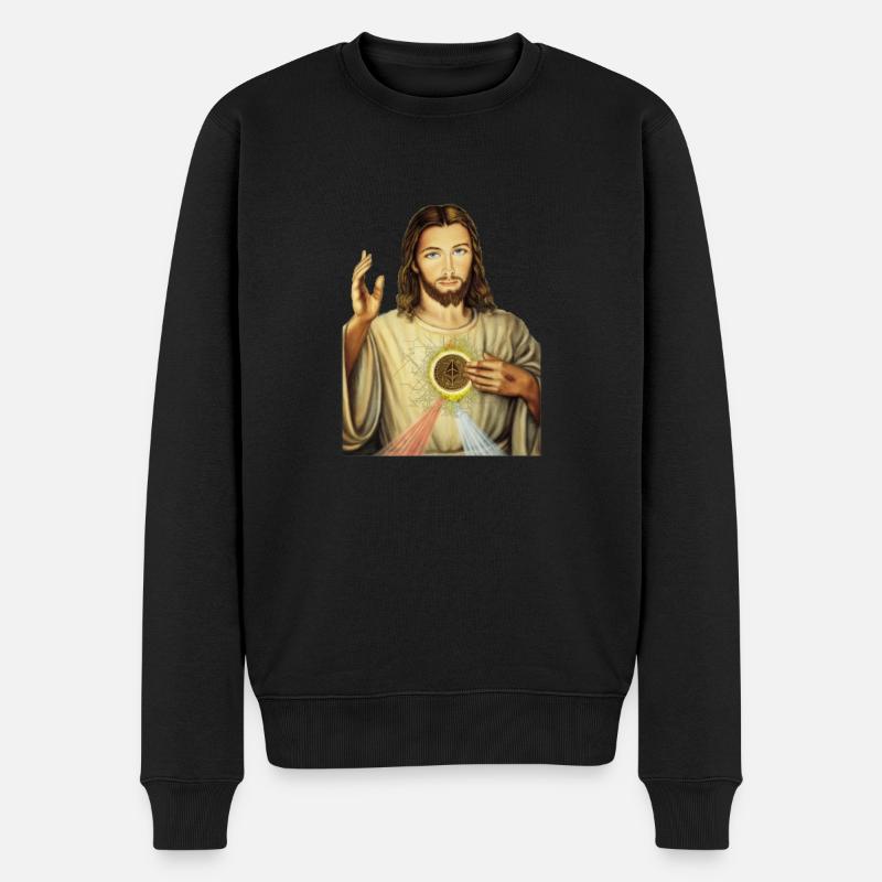 Ethereum Jésus - Pull Premium bio Homme - noir