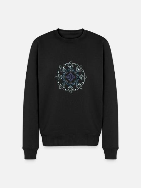 mandala buddhism spirituality - Men's Premium Organic Jumper - black